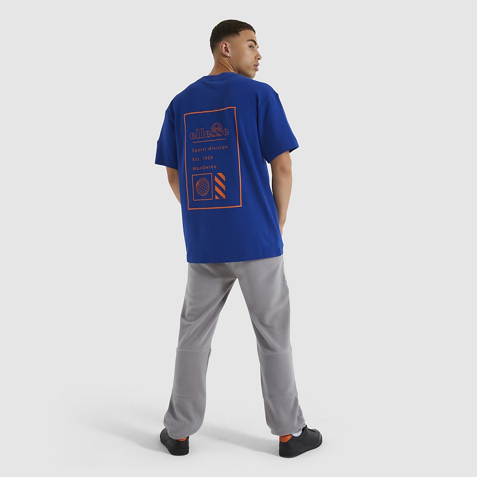 Rilassato T-Shirt Blau für Herren