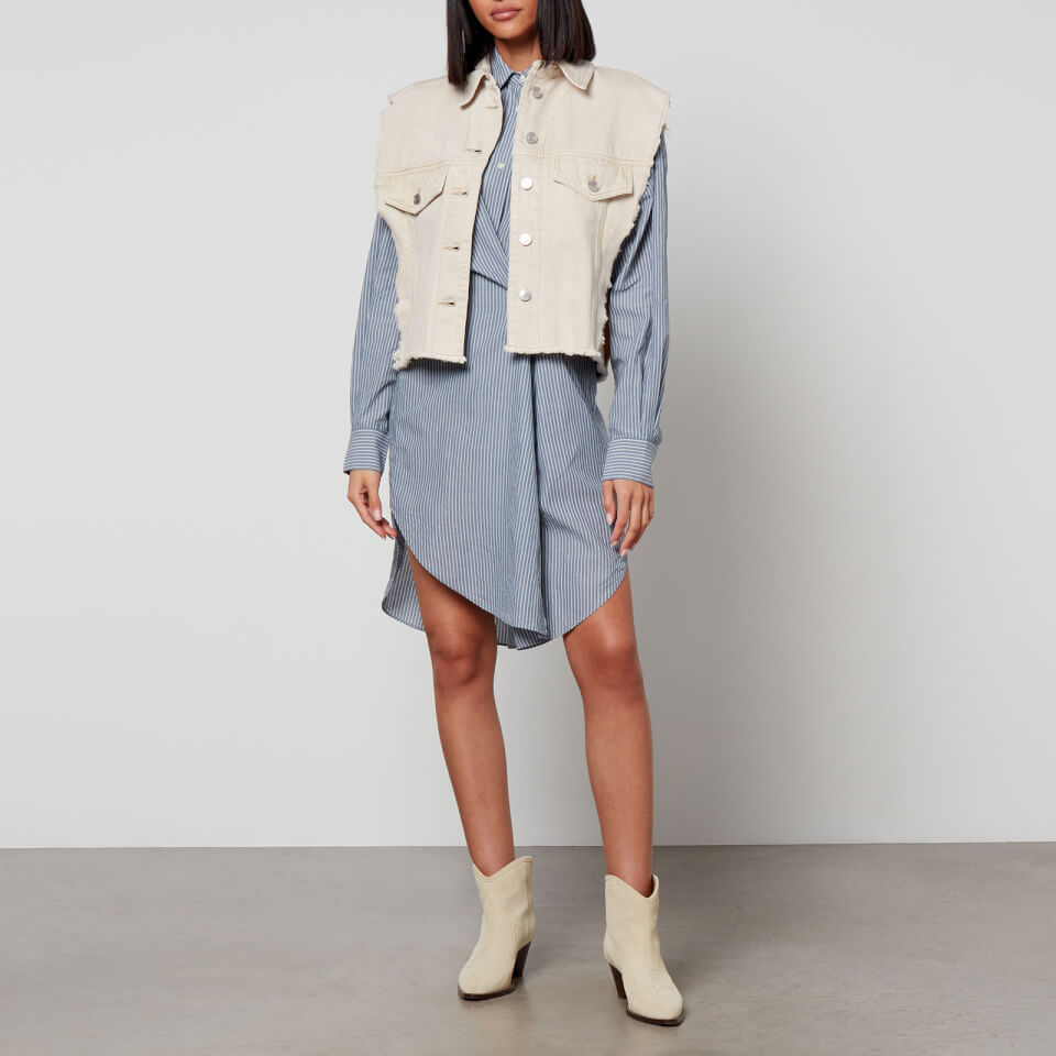 Isabel Marant toile Seen Striped Cotton Shirt Dress Coggles