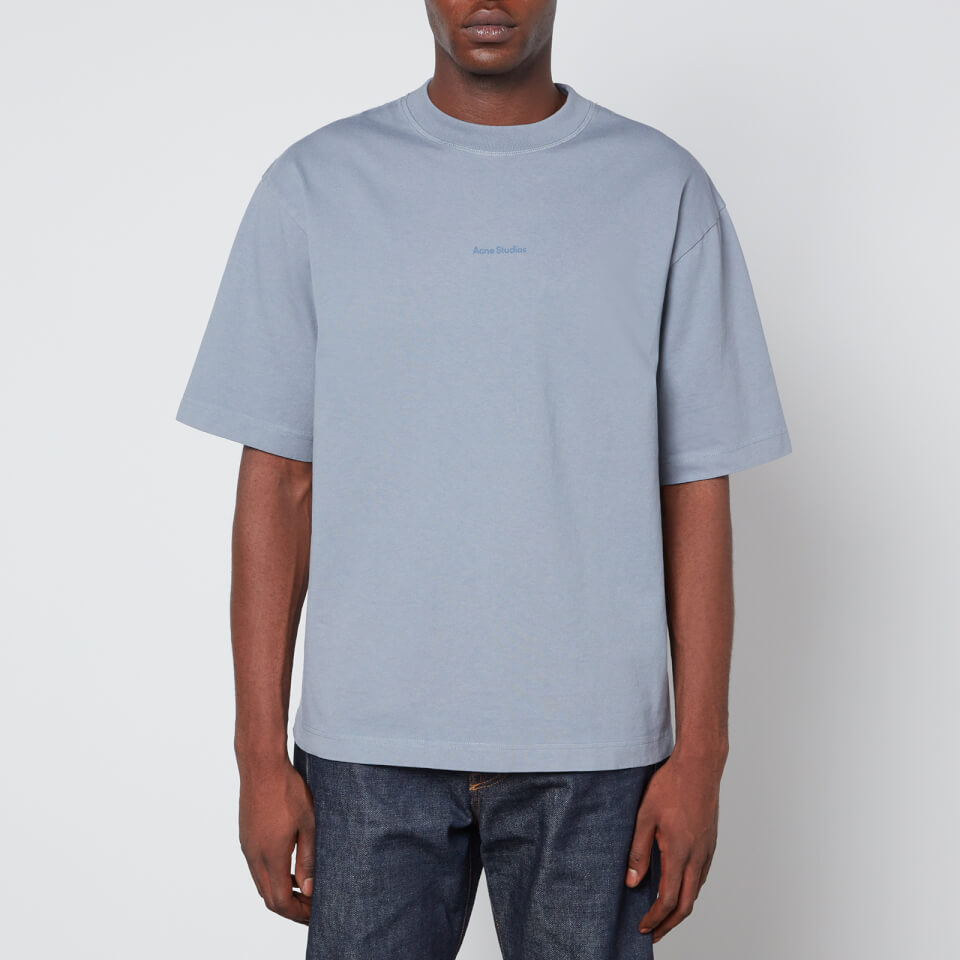【Acne Studios】コットンジャージーTシャツ ACNE STUDIOS コットンジャージー Tシャツ ロゴアップリケ付き