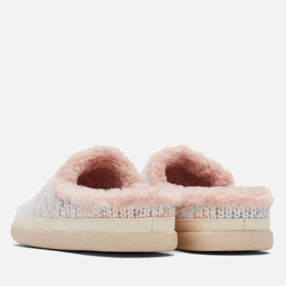 TOMS Sage Knitted Pastel Slippers