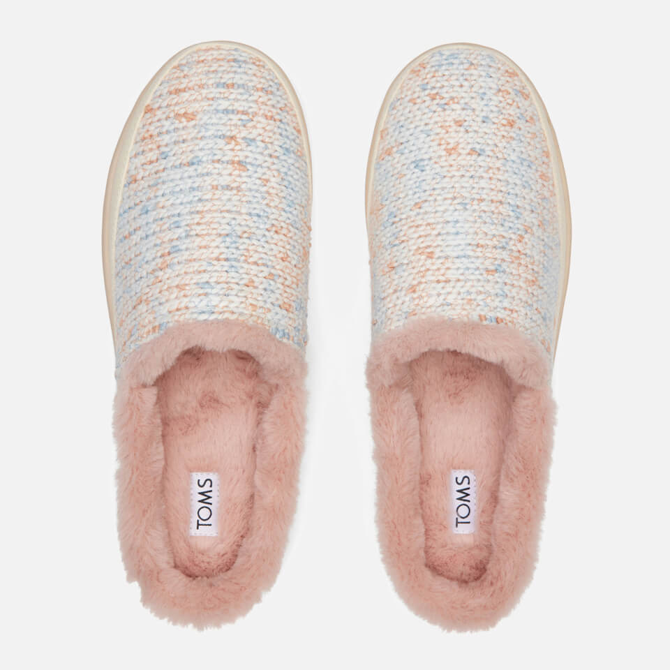 TOMS Sage Knitted Pastel Slippers