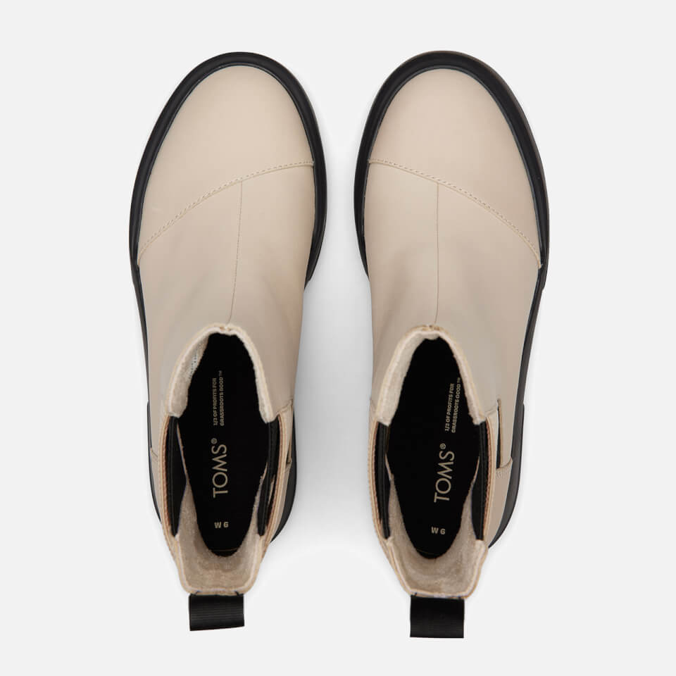 TOMS Alpargata Contrast Sole Leather Chelsea Boots