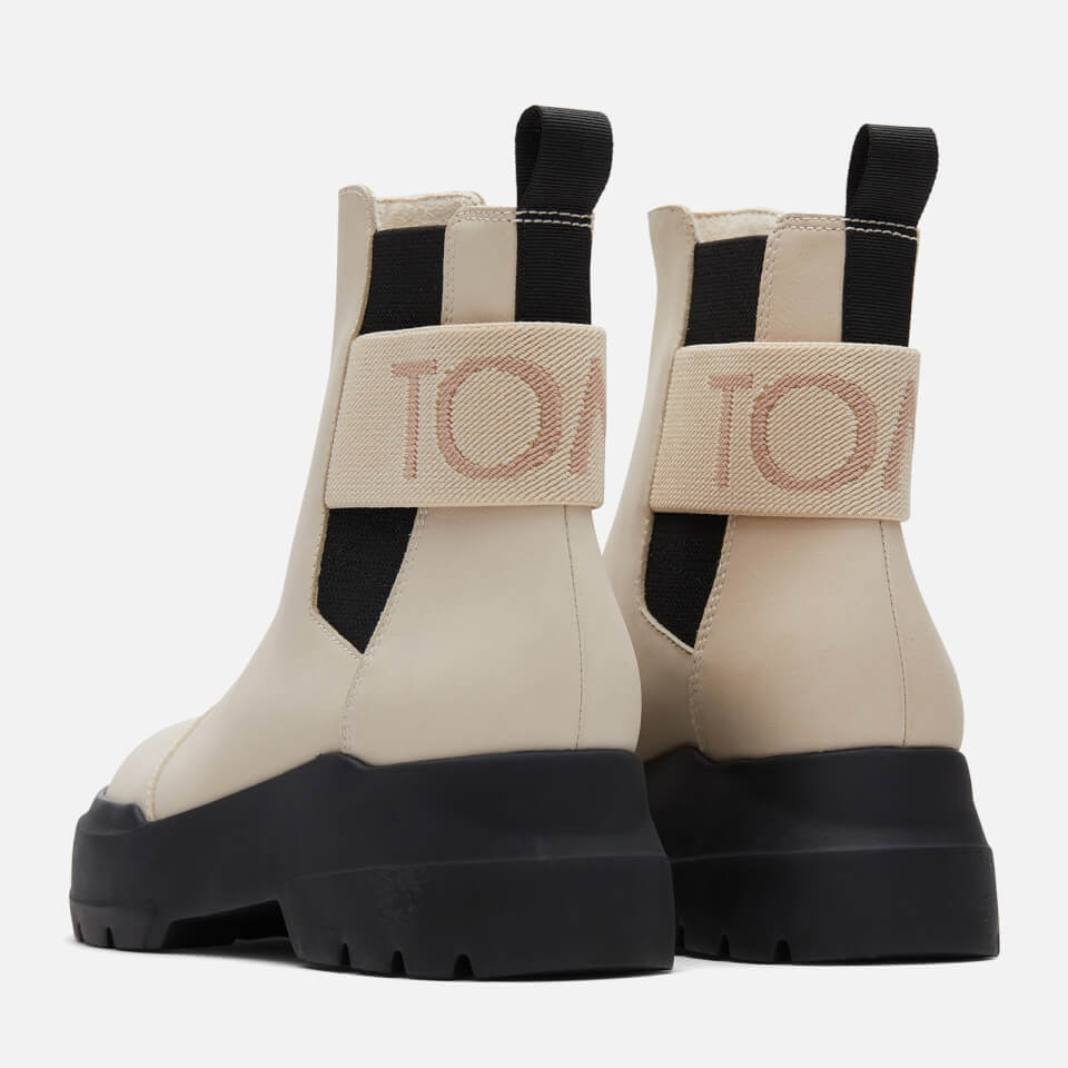 TOMS Alpargata Contrast Sole Leather Chelsea Boots