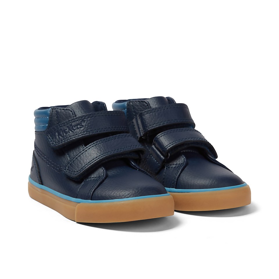 Infant Boys Tovni Padded Leather Navy