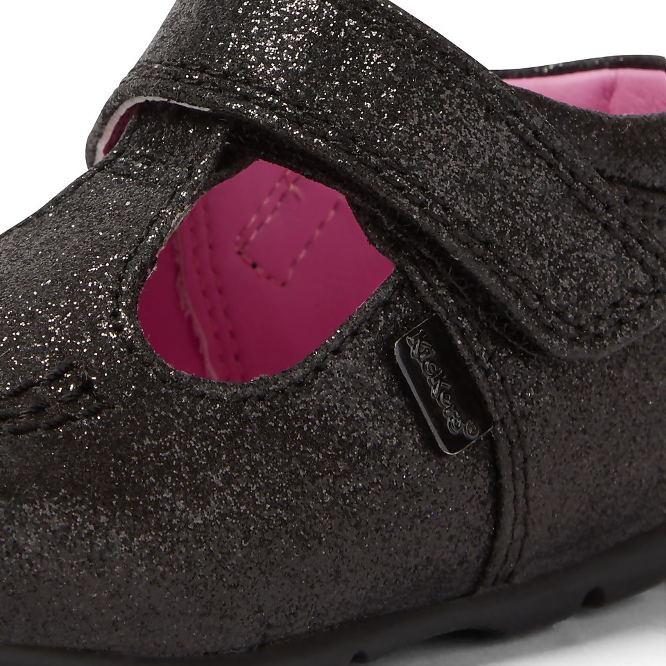 Baby Kick T Glitter Textile Black