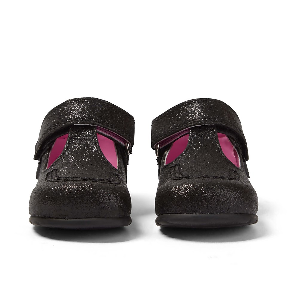 Baby Kick T Glitter Textile Black