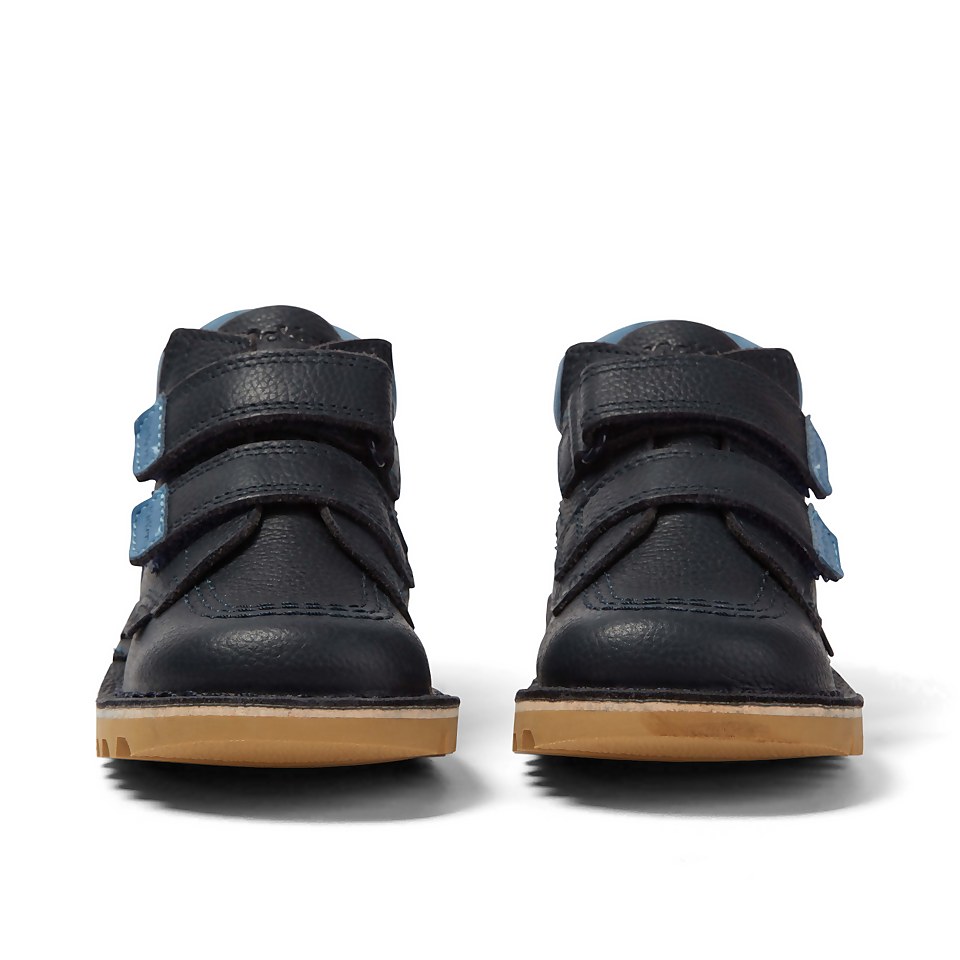 Infant Boys Kick Hi Roll Leather Navy