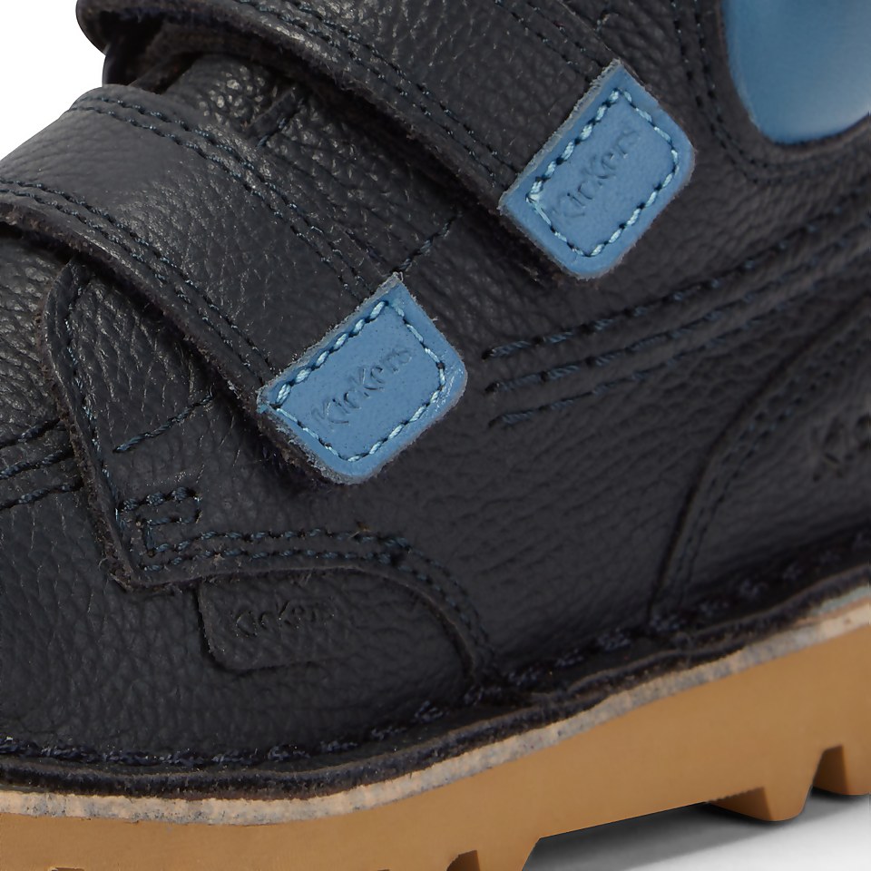 Infant Boys Kick Hi Roll Leather Navy