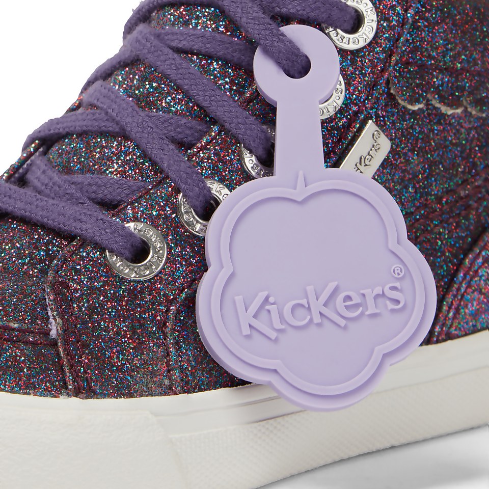 Infant Girls Tovni Hi Glitter Textile Purple