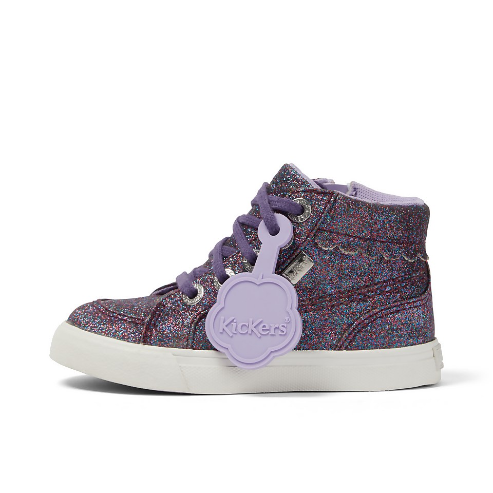 Infant Girls Tovni Hi Glitter Textile Purple