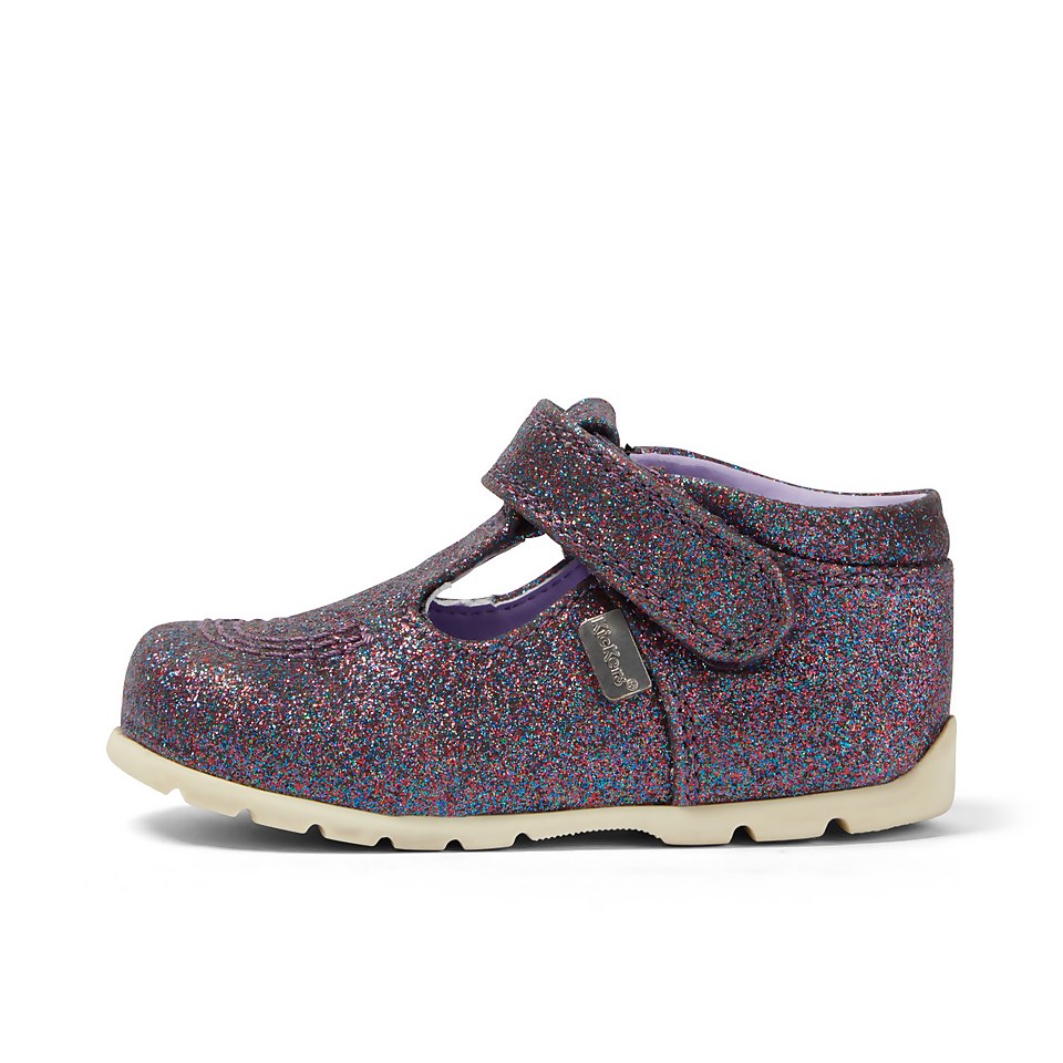Baby Kick T Glitter Textile Purple