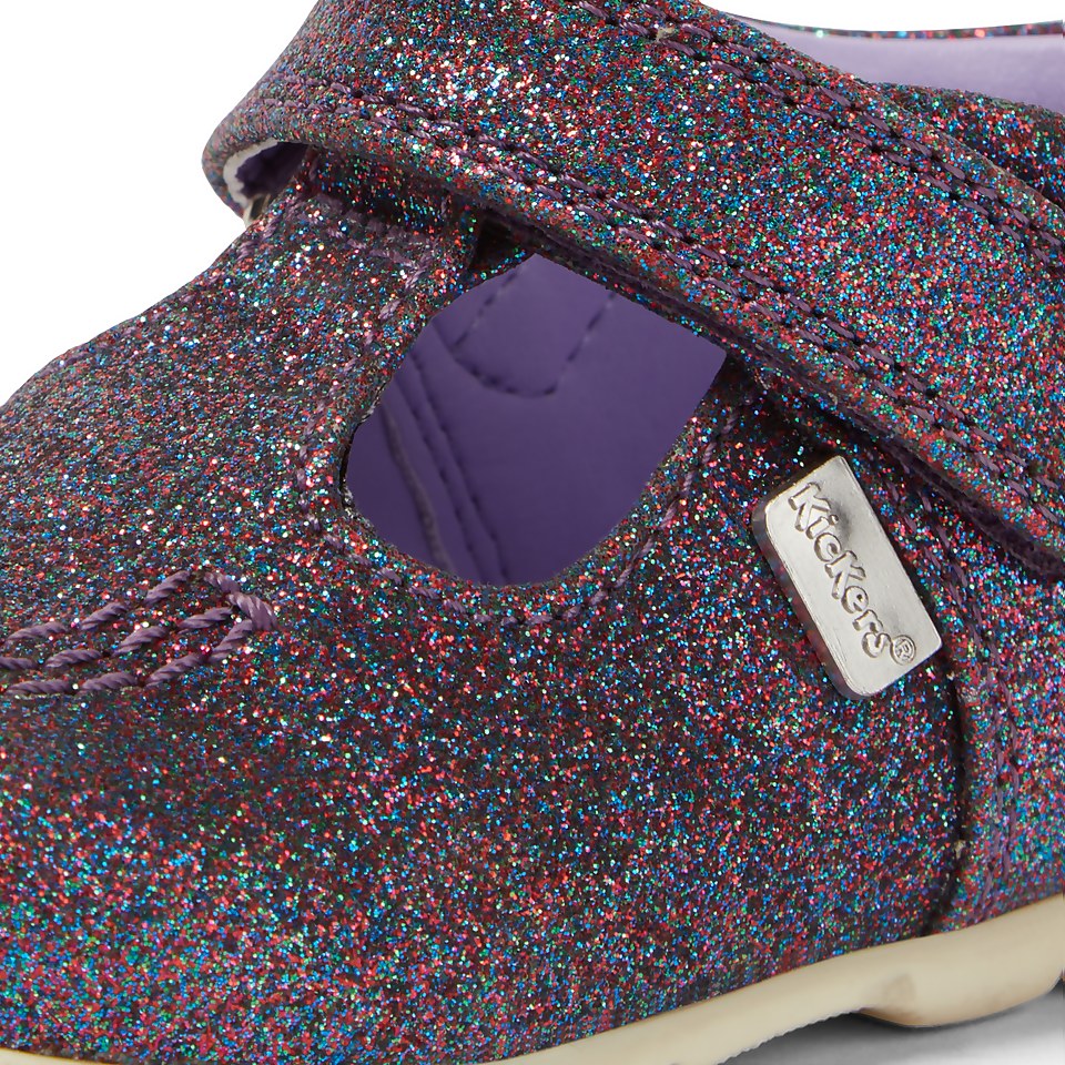 Baby Kick T Glitter Textile Purple