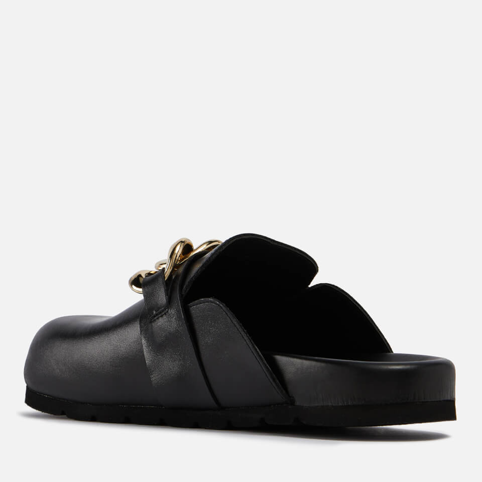 ALOHAS Fireplace Chain-Embellished Leather Loafers