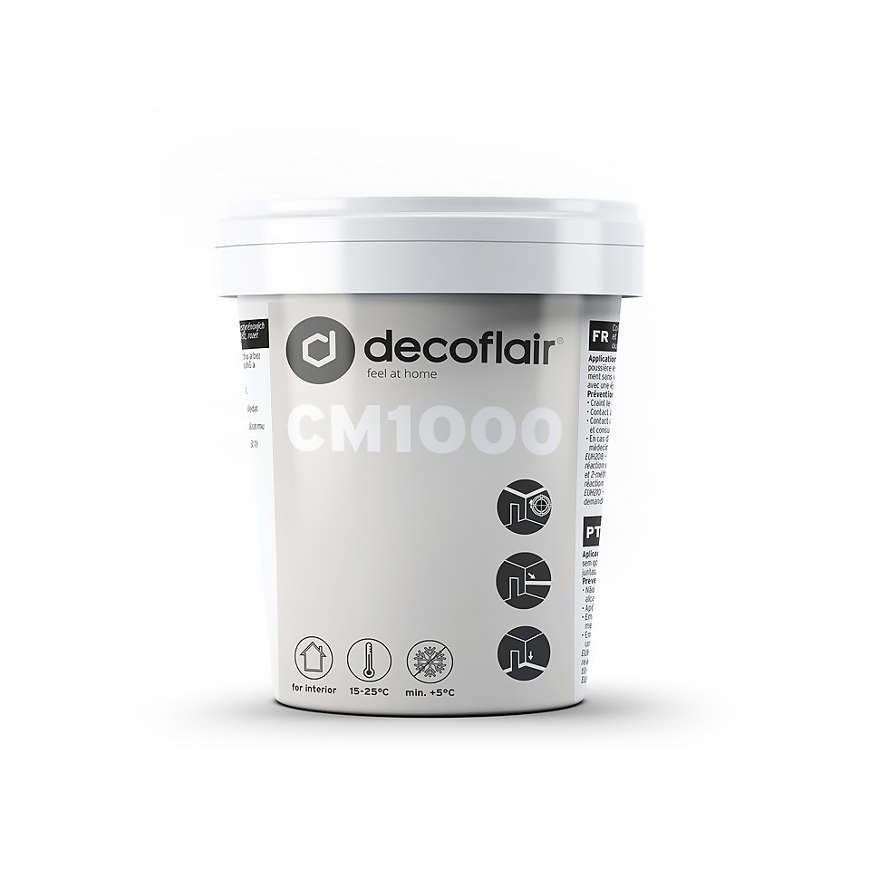 Decoflair CM1000 Adhesive for Decoflair Profiles, Coving and Ceiling Roses - 1 kg