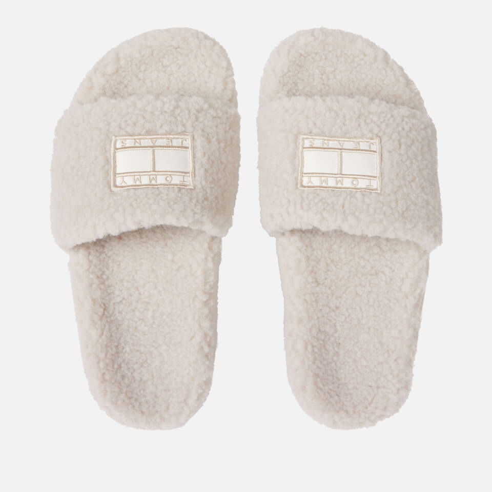 Tommy Jeans Fluffy Sherpa Slippers