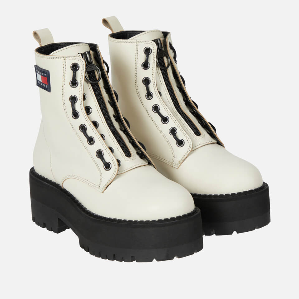 Tommy Jeans Tamy Higher 3A Leather Zip-Up Boots