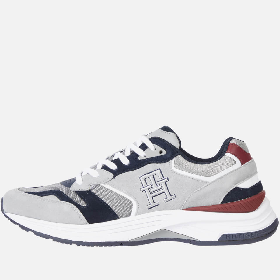 Tommy Hilfiger Prep Mix Running Style Suede Trainers - UK 8