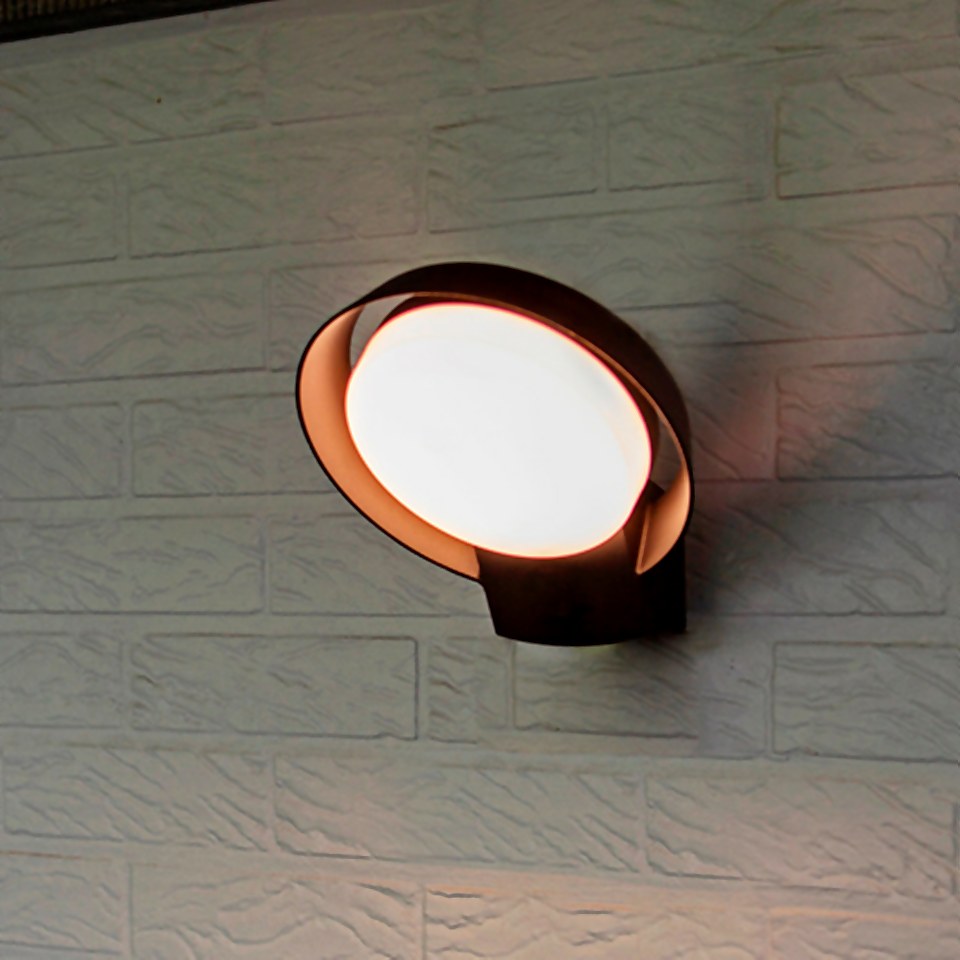 Lutec Polo LED Outdoor Wall Light - Anthracite