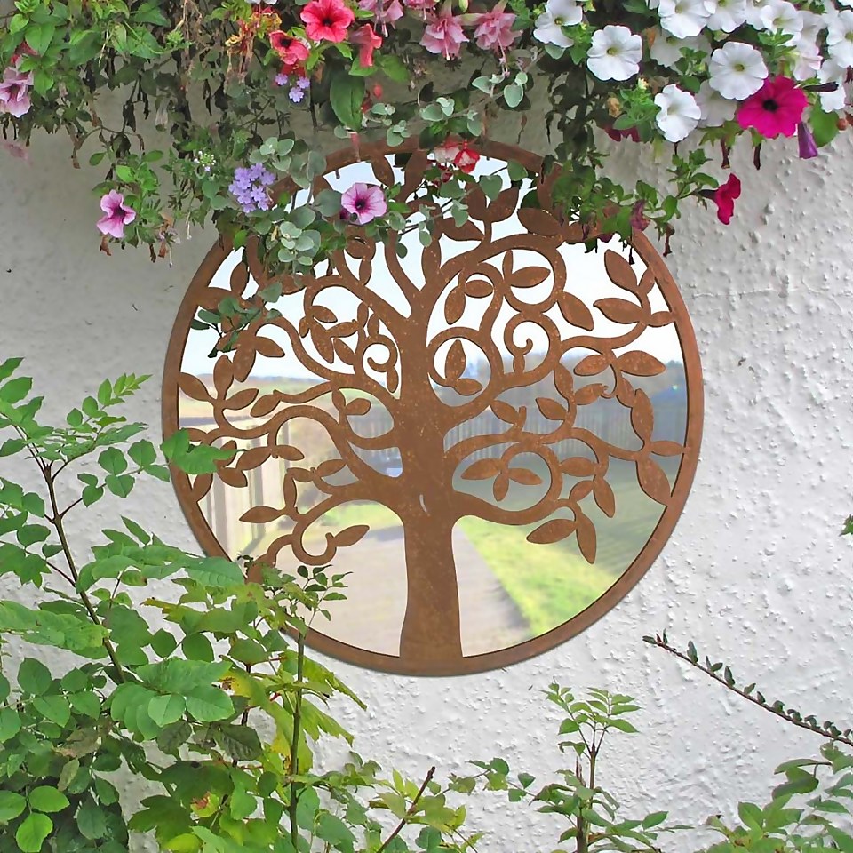 MirrorOutlet Round Garden Mirror - 60cm