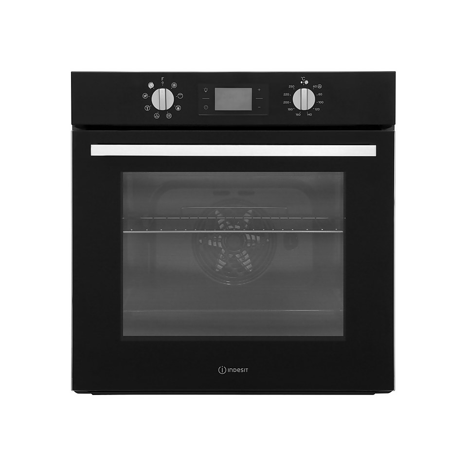 Indesit Aria IFW6340BL Built In Electric Single Oven - Black