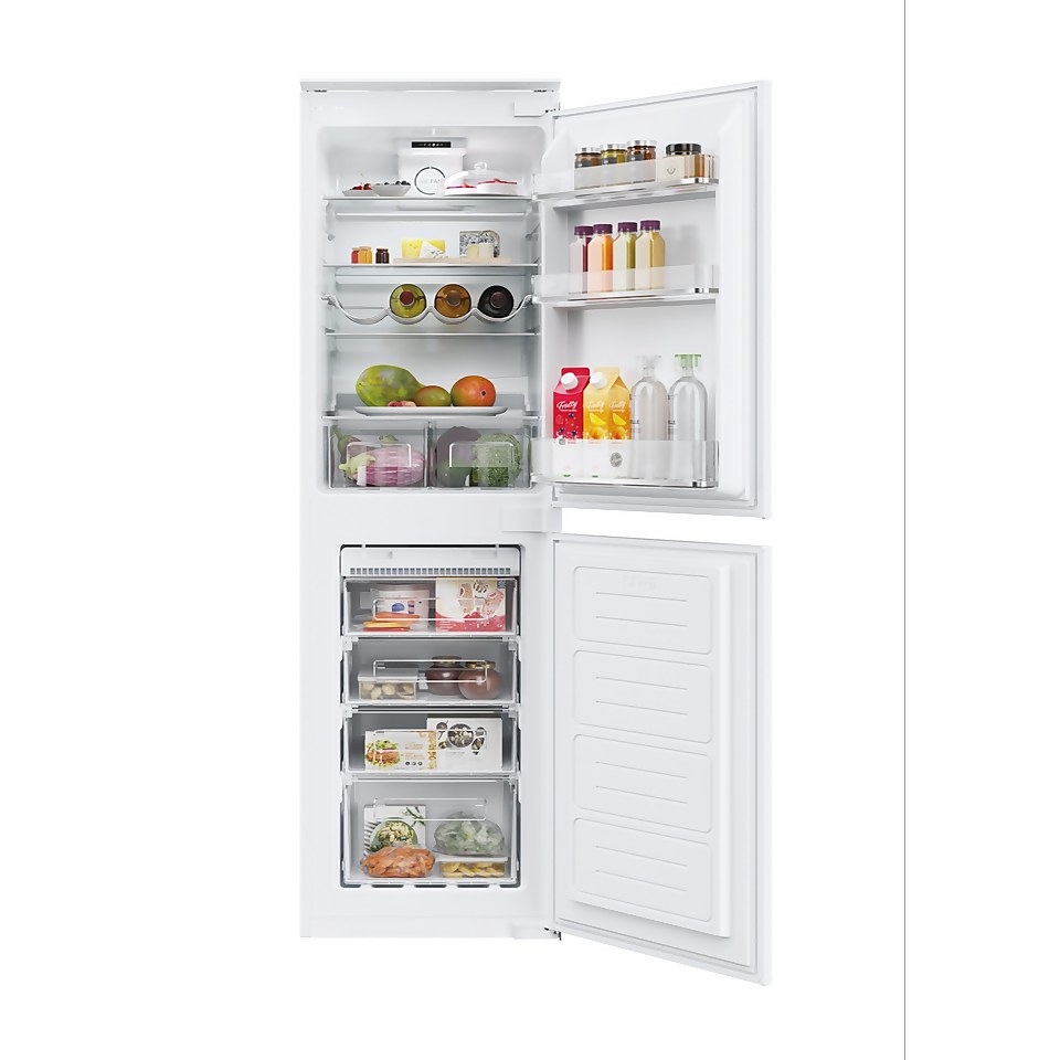 Hoover HOB50N518FVK Wi-Fi Connected Integrated 50/50 Frost Free Fridge Freezer with Sliding Door Fixing Kit - White