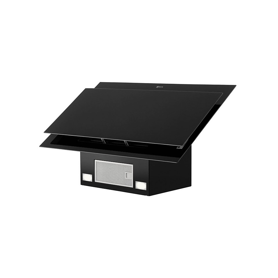 NEFF N50 D95IHM1S0B 89 cm Angled Chimney Cooker Hood Black Homebase