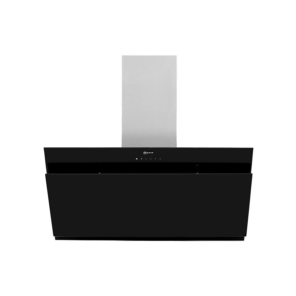 NEFF N50 D95IHM1S0B 89 cm Angled Chimney Cooker Hood Black Homebase