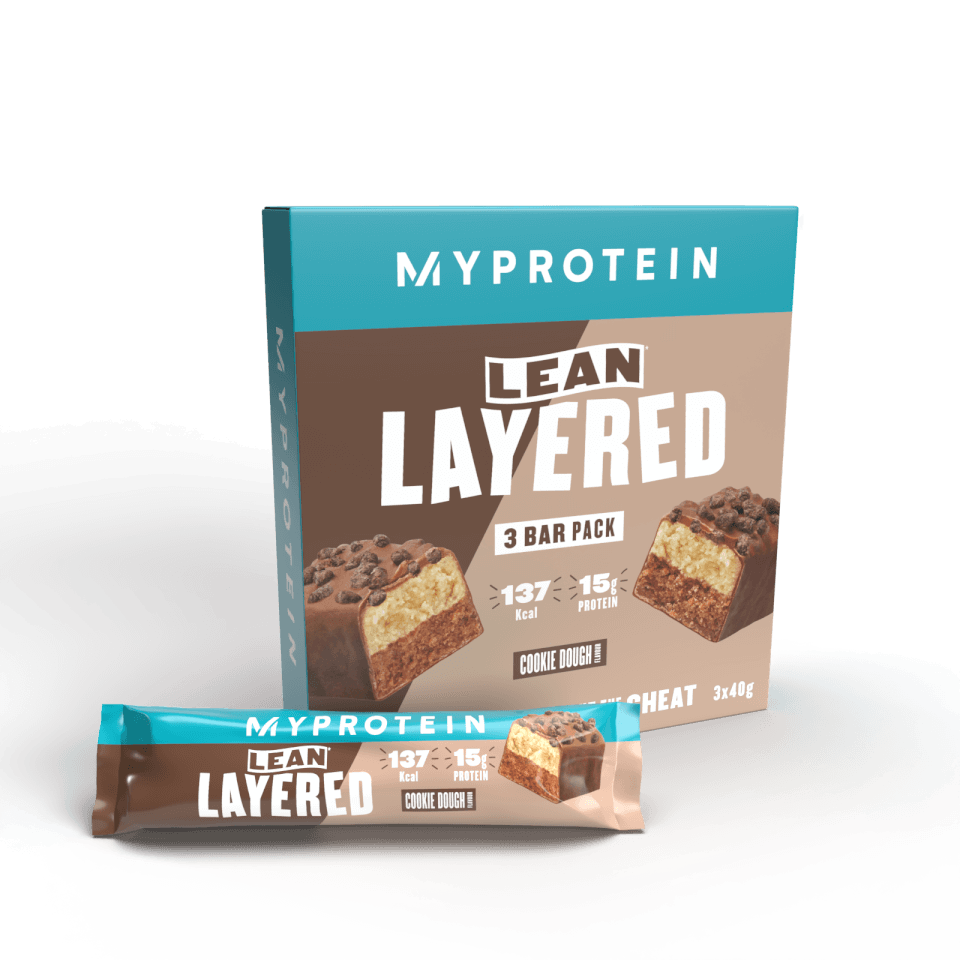 Lean Layered Bar - 12 x 40g - Chocolate and Cookie Dough