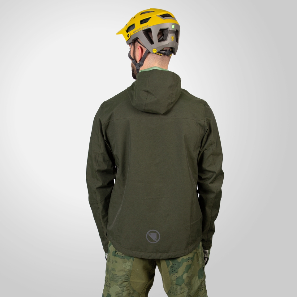Men's Hummvee Waterproof Hooded Jacket - Bottle Green