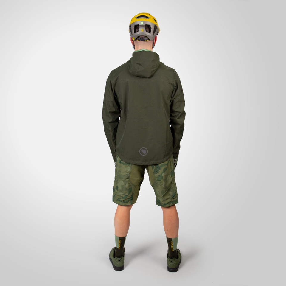 Men's Hummvee Waterproof Hooded Jacket - Bottle Green