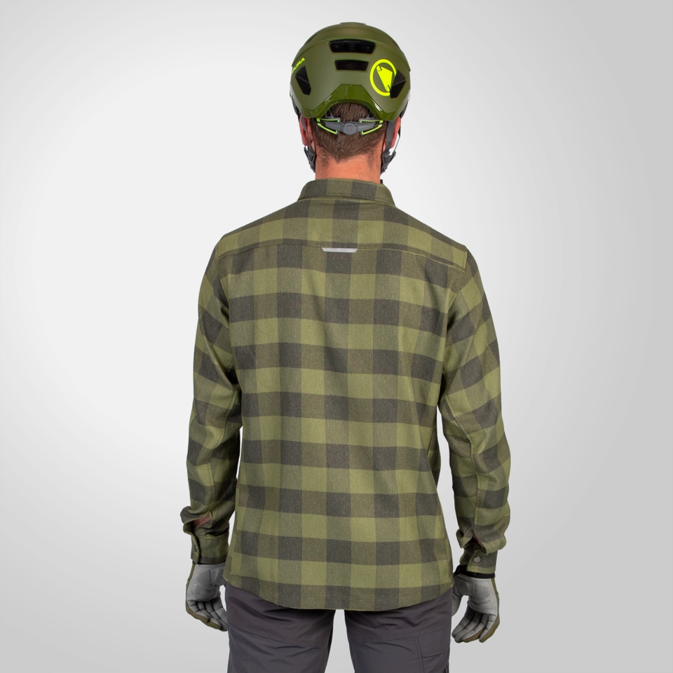 Men's Hummvee Flannel Shirt - Bottle Green