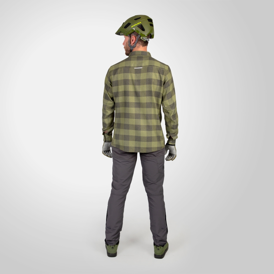 Men's Hummvee Flannel Shirt - Bottle Green