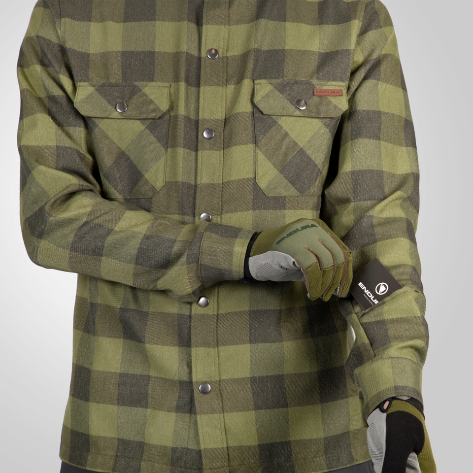 Men's Hummvee Flannel Shirt - Bottle Green