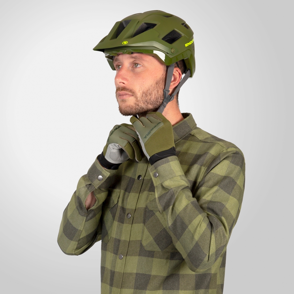 Men's Hummvee Flannel Shirt - Bottle Green