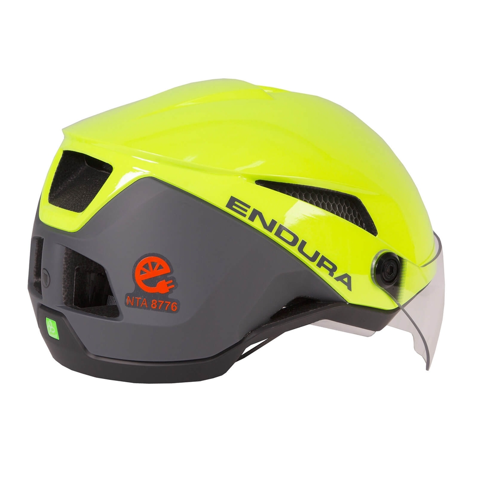 SpeedPedelec Visor Helmet - Hi-Viz Yellow