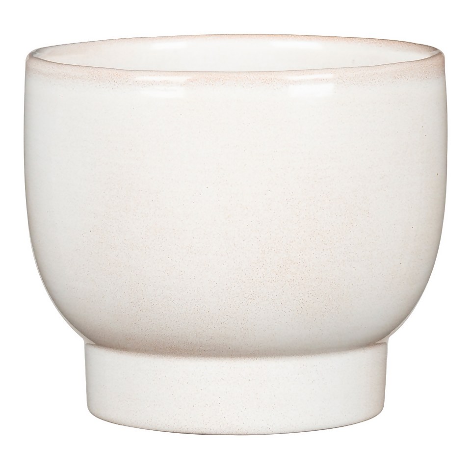 Scheurich Opale Smooth White Indoor Pot - 11cm