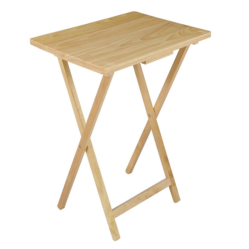 Wooden Folding Table - Natural