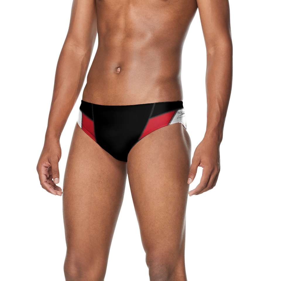 Men's Edge Splice Brief Red