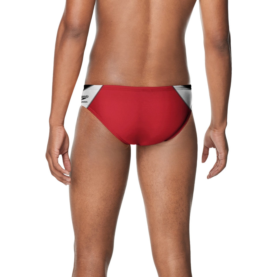 Men's Edge Splice Brief Red