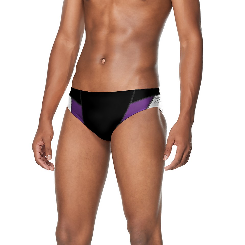 Men's Edge Splice Brief Purple