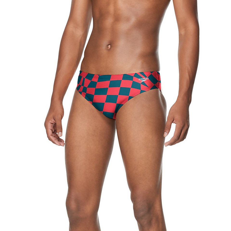 Men's Printed One Brief Red