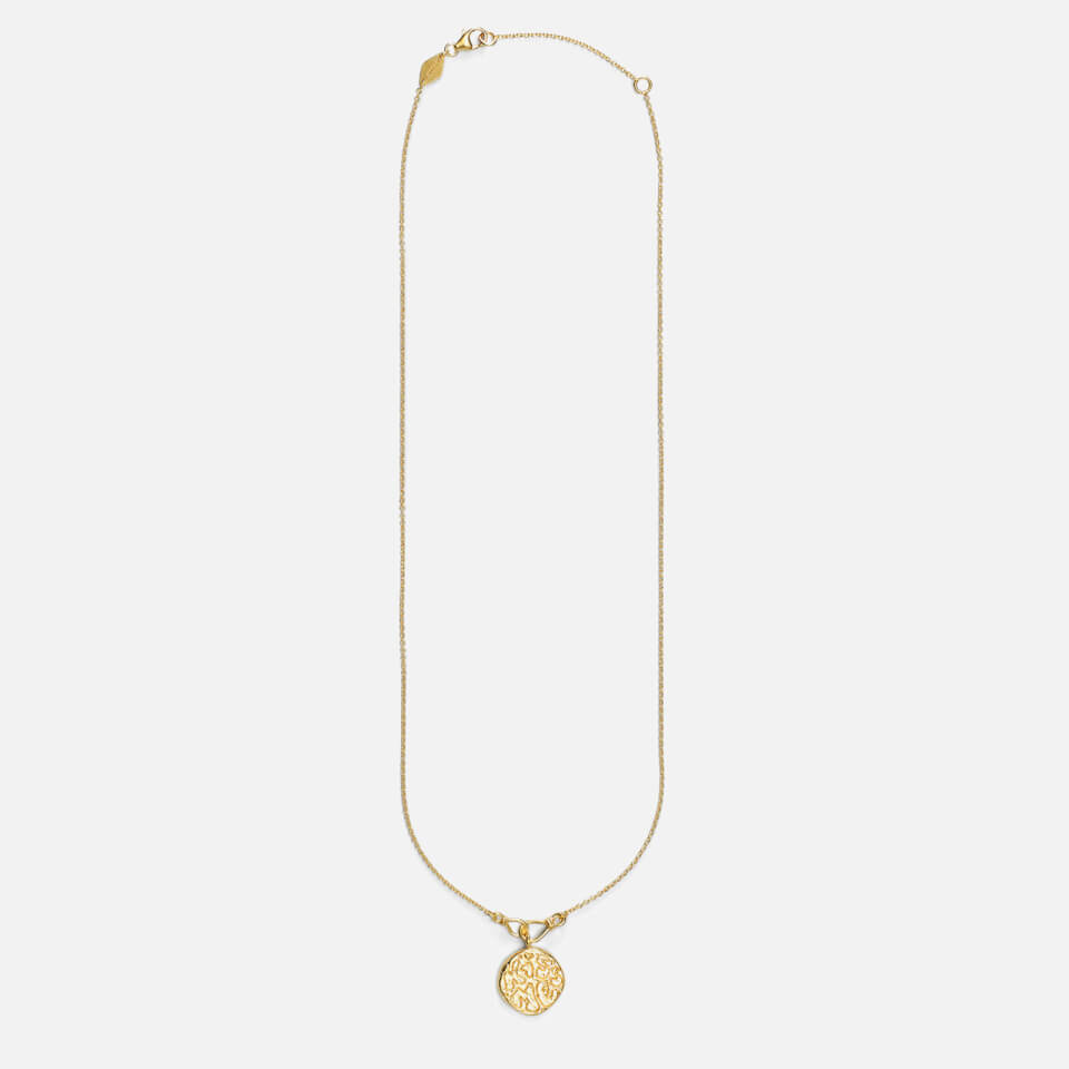 Anni Lu Kiss Me Kiss Me 18-Karat Gold-Plated Necklace