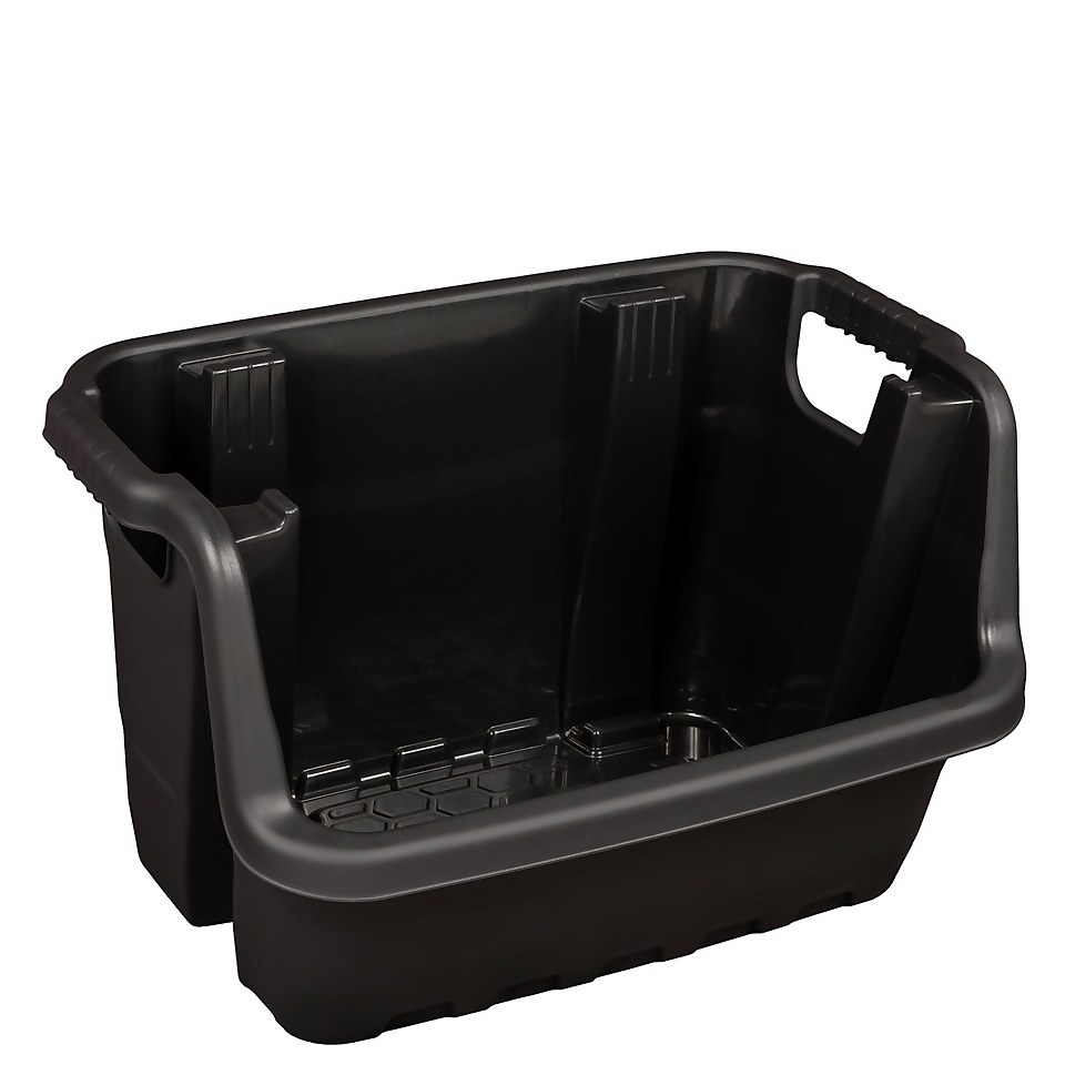 Strata Heavy Duty Stacking Crate - Black