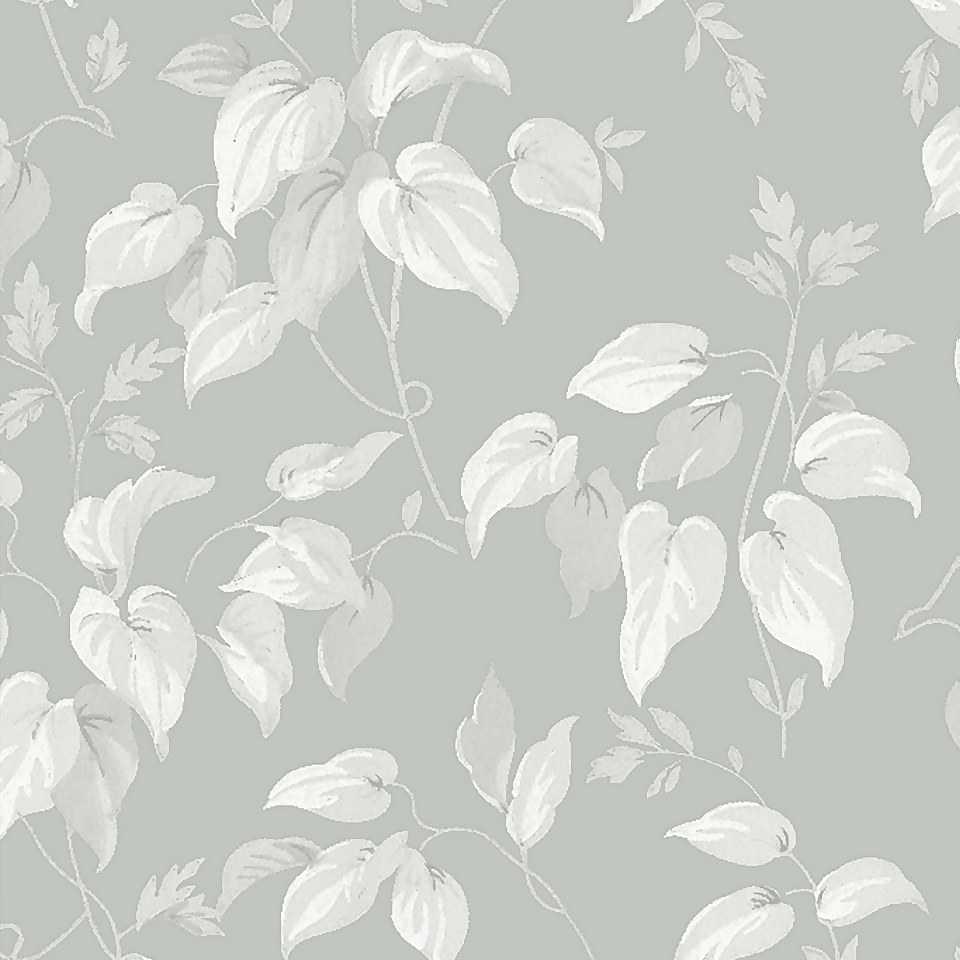 Next Trail Flower Grey Wallpaper