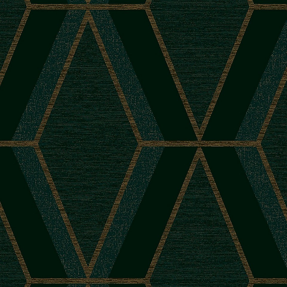 Next Optical Triangle Green Wallpaper