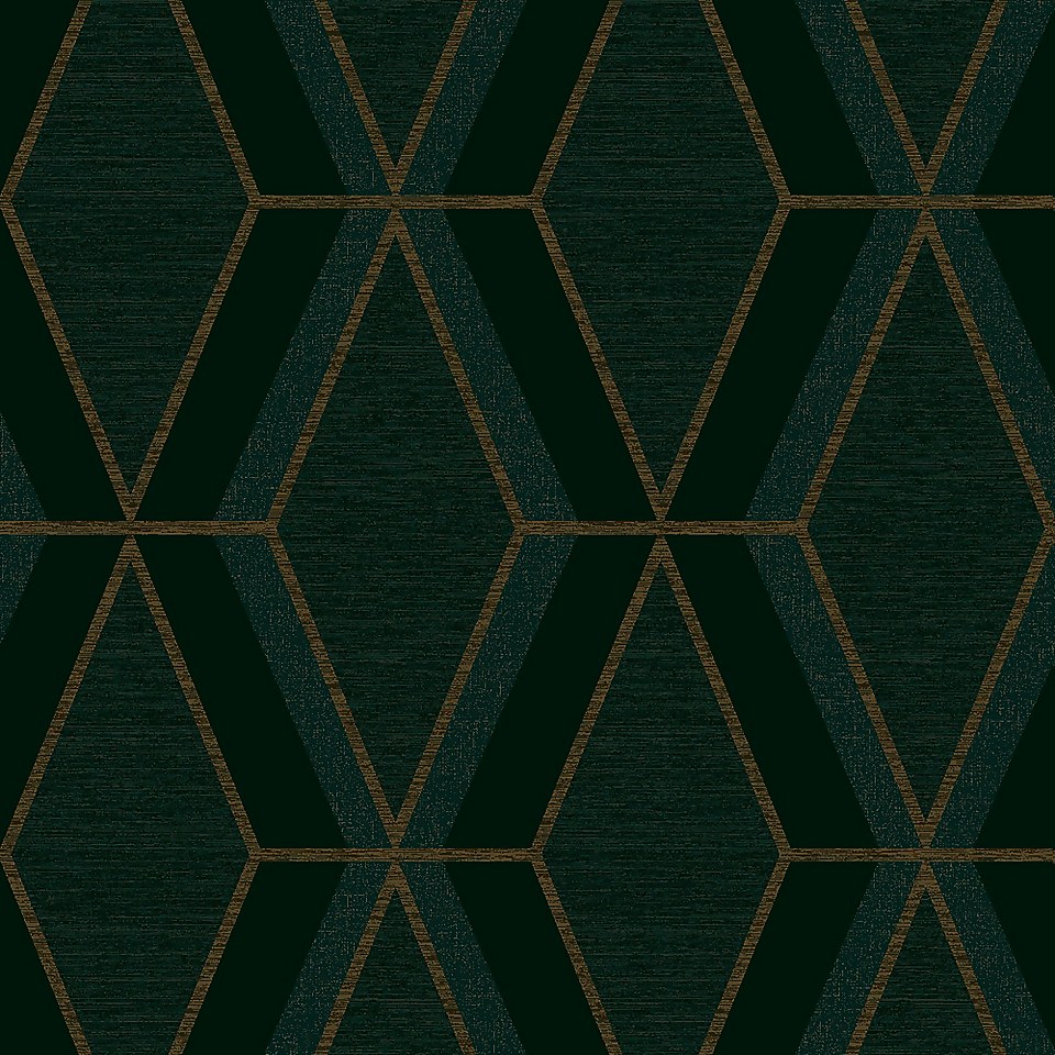Next Optical Triangle Green Wallpaper