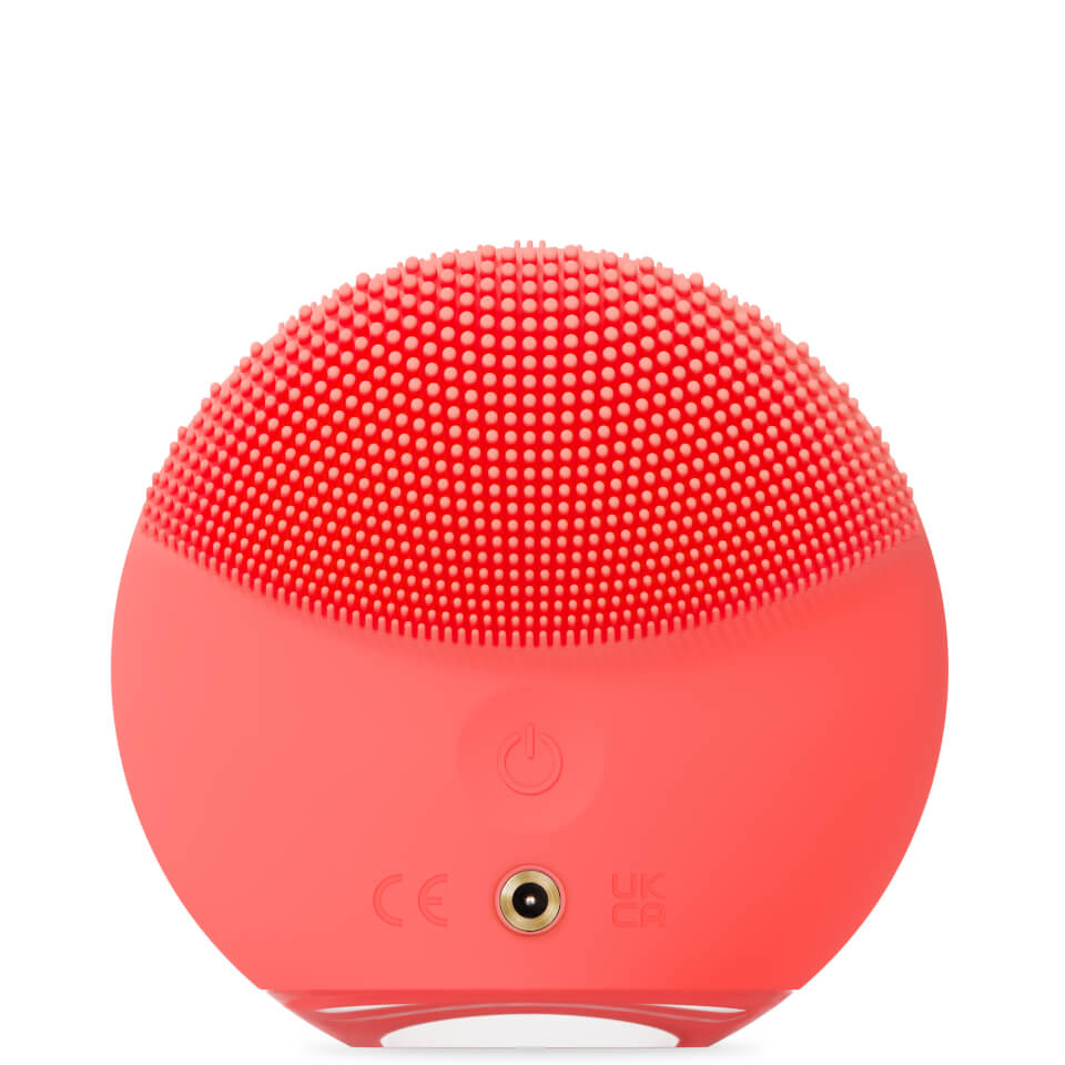 FOREO LUNA 4 mini Smart 2-Zone Facial Cleansing Device for All Skin Types - Coral