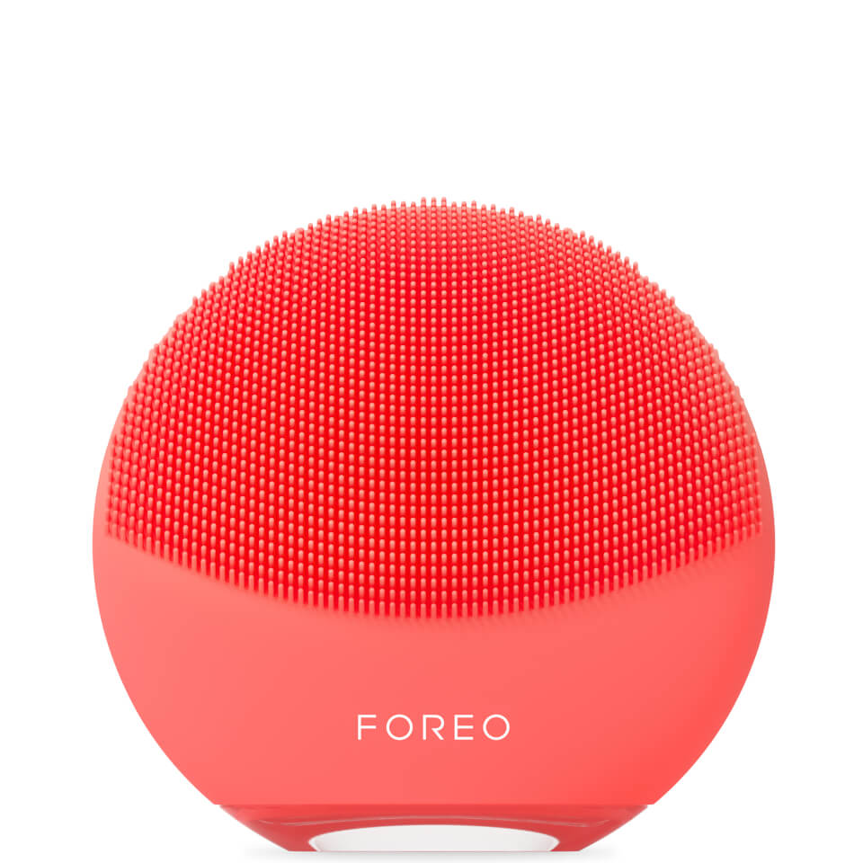 FOREO LUNA 4 mini Smart 2-Zone Facial Cleansing Device for All Skin Types - Coral