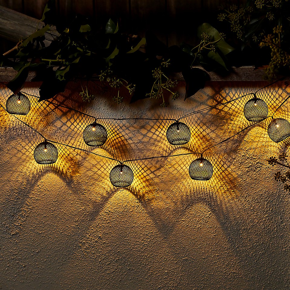 Homebase Edit 10 Mesh Solar String Lights