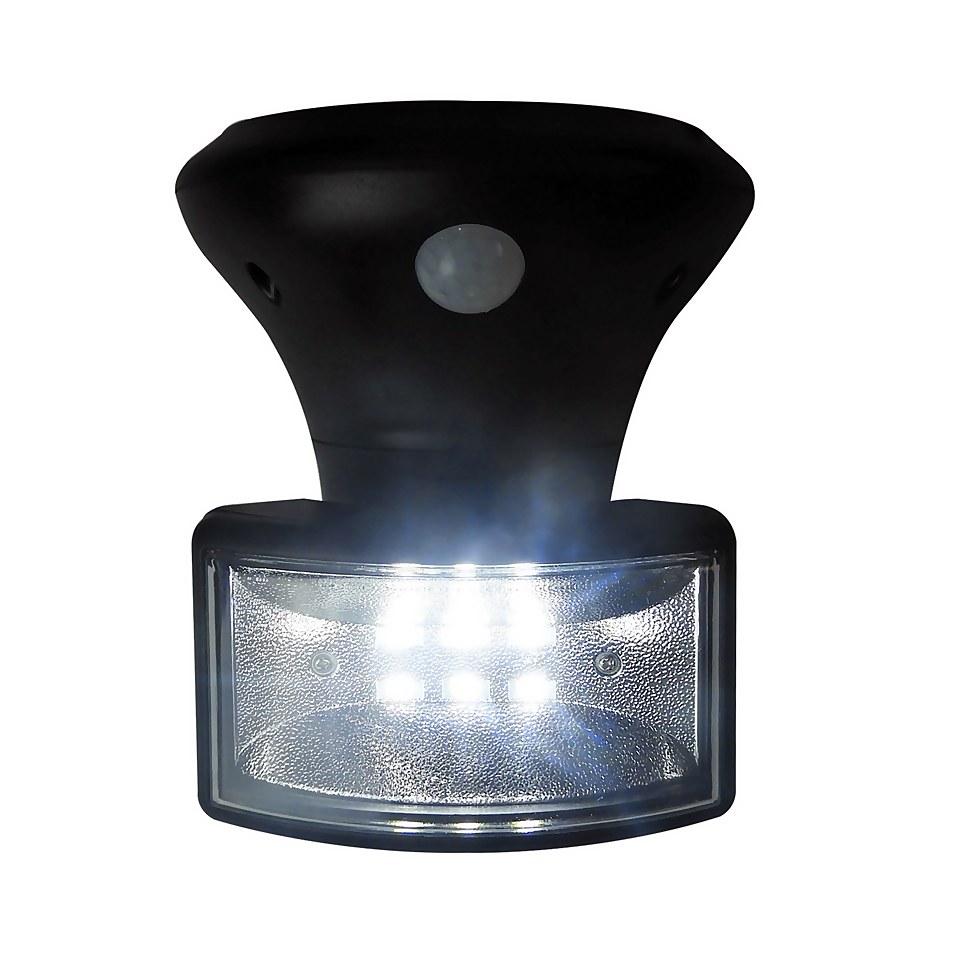 Homebase Edit 6 LED PIR Solar Wall Light Homebase